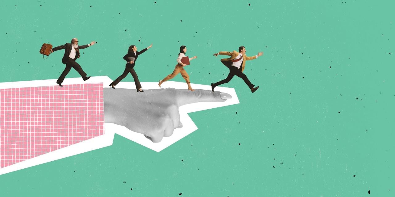 image of people following a leader