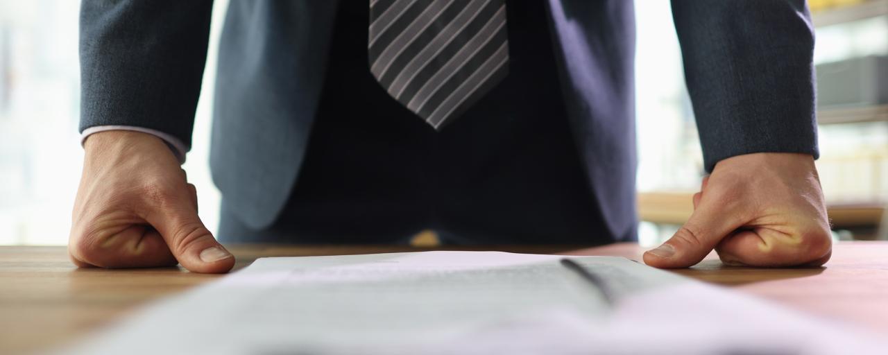 Angry businessman