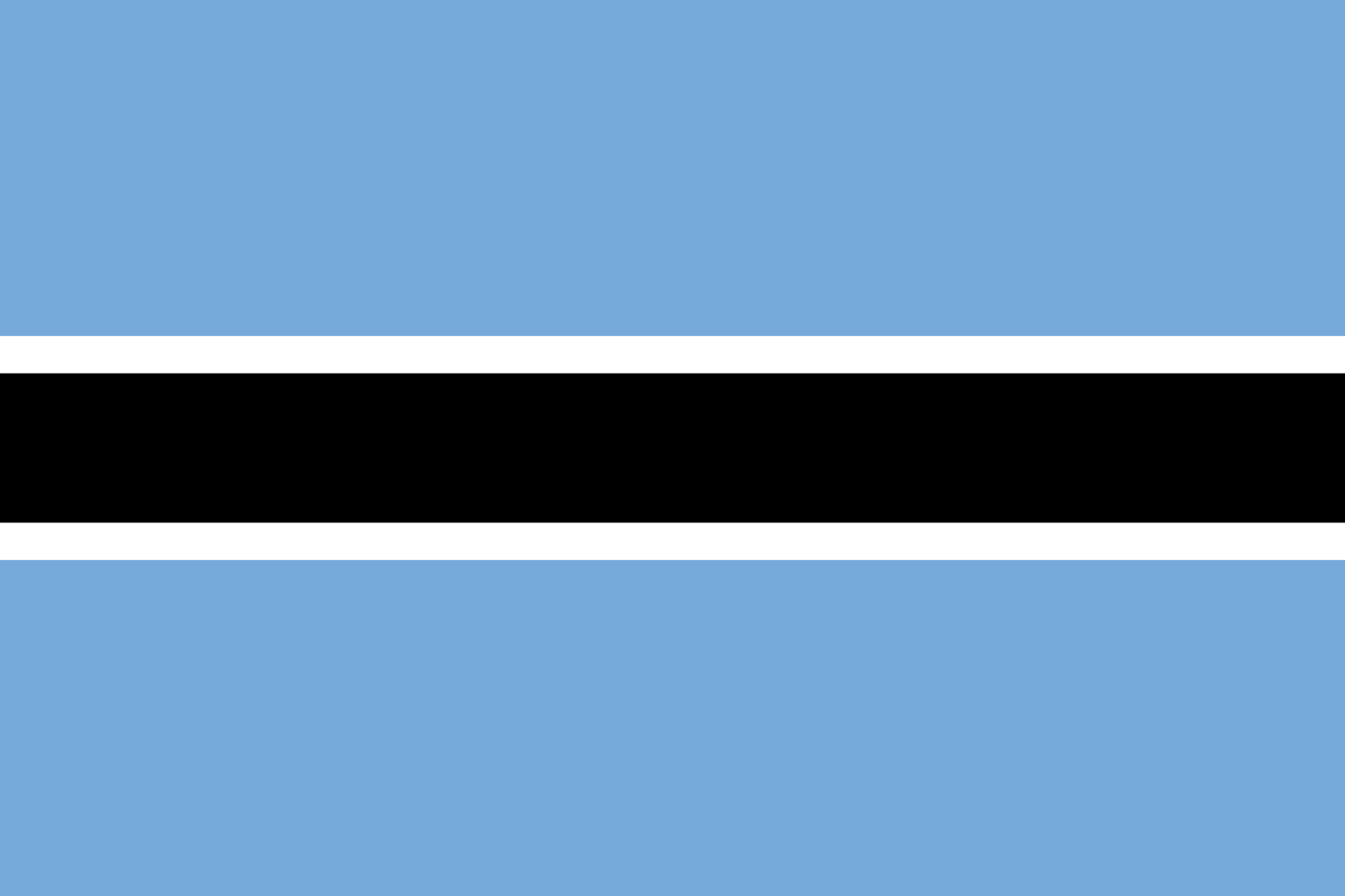 Botswana flag Botswana flag
