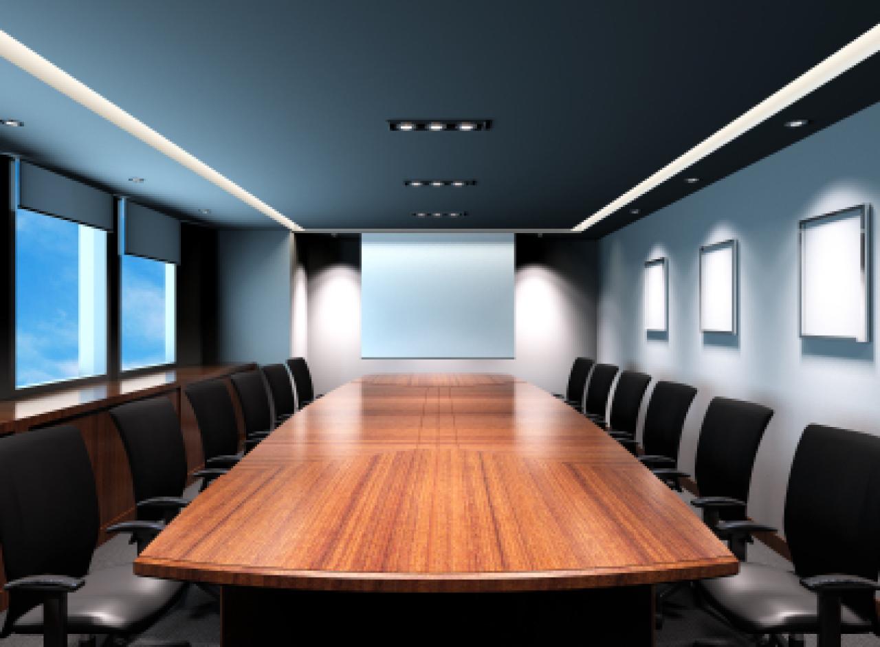 Empty boardroom Empty boardroom