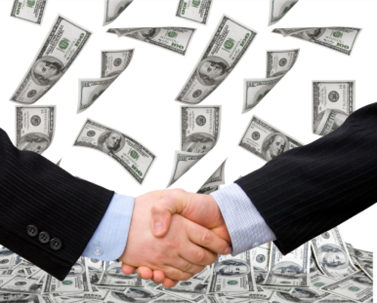 Handshake money Handshake money